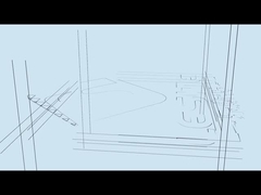 Sprzęt do cięcia ramy zewnętrznej z filtrem kieszonkowym powietrza, filtrem płytkowym, profilem aluminiowym