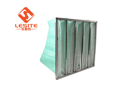 Mały oporowy filtr z włókna szklanego 21 mm H14 Aluminiowy filtr workowy, kieszonkowy filtr powietrza