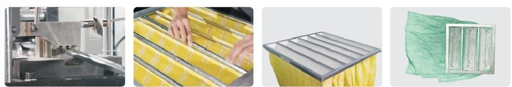 Maszyna do produkcji filtrów HVAC sterowana przez Omron Automatyczna 12 sztuk/min