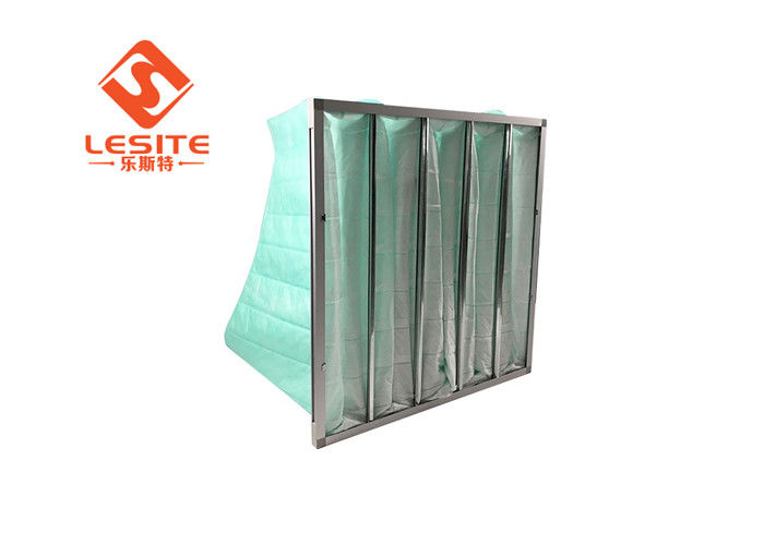 Mały oporowy filtr z włókna szklanego 21 mm H14 Aluminiowy filtr workowy, kieszonkowy filtr powietrza